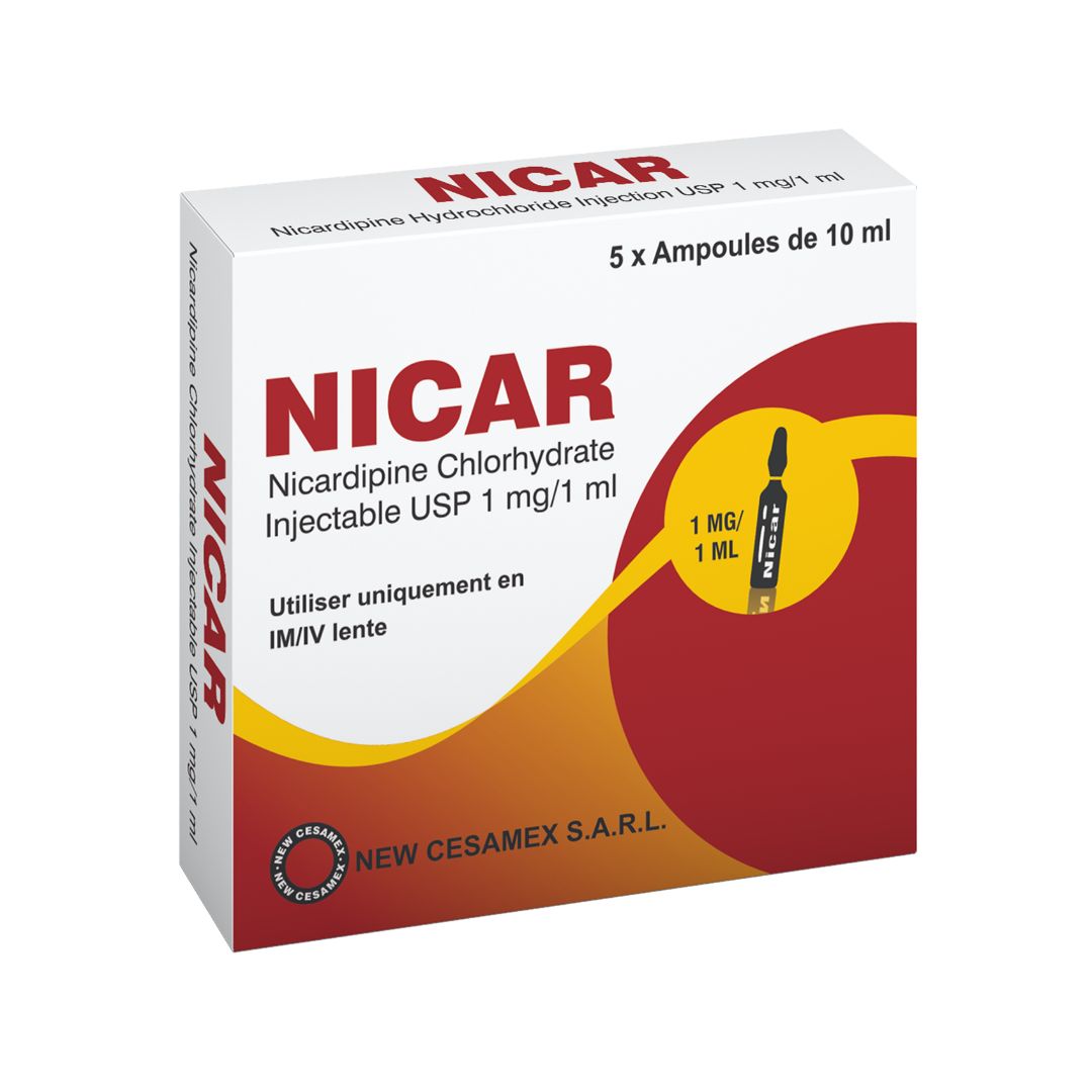 NICAR (NICARDIPINE) 10MG INJ